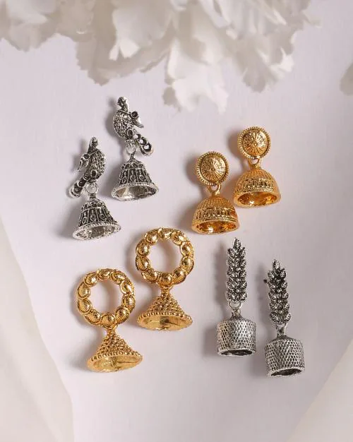 Pack Of 4 Set Jhumkas - JW-1004787