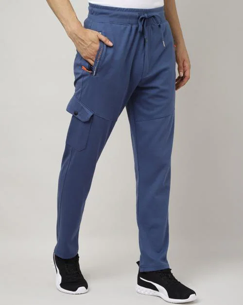 Buy Men Straight Track Pants with Zipper Pockets Online at Best Prices
