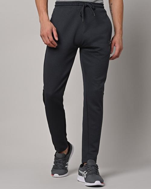 Men Textured Slim Fit Track Pants