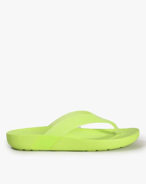 Splash Glossy Thong Strap Flip-Flops