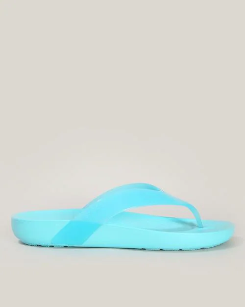 Splash Glossy Thong Strap Flip-Flops