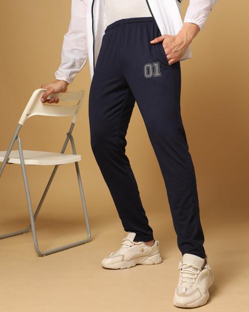 Buy Men Fitted Track Pants with Insert Pockets Online at Best Prices in