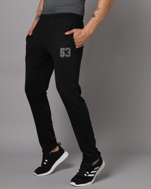 Buy Men Fitted Track Pants with Insert Pockets Online at Best Prices in