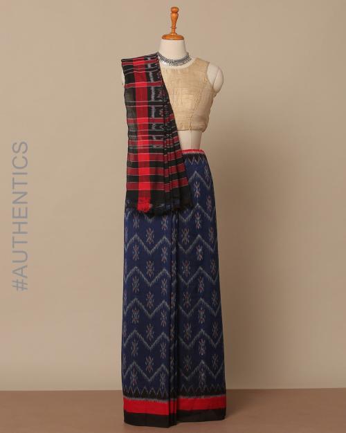 Ikat Handloom Nuapatna Cotton Saree