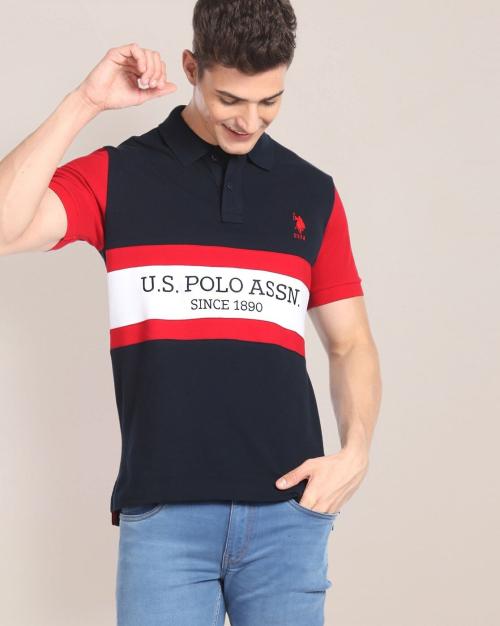 Brand Embroidered Slim Fit Polo T-Shirt