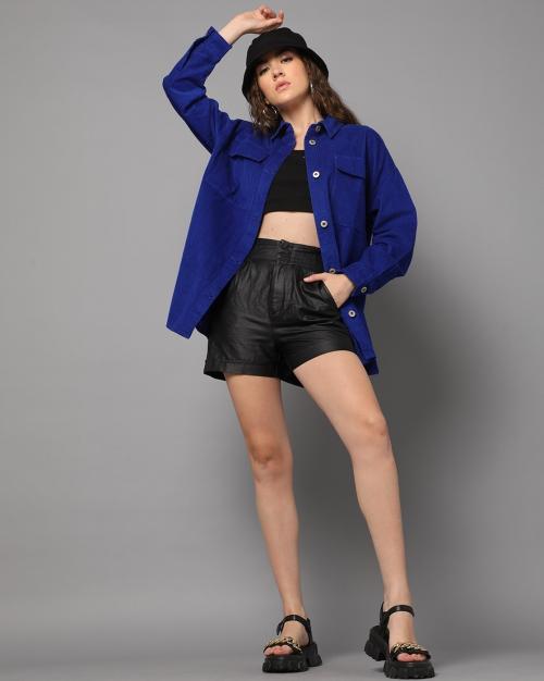 Women Corduroy Oversized Jacket