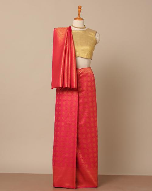 Kanjivaram South Silk Brocade Saree with Rich Pallu