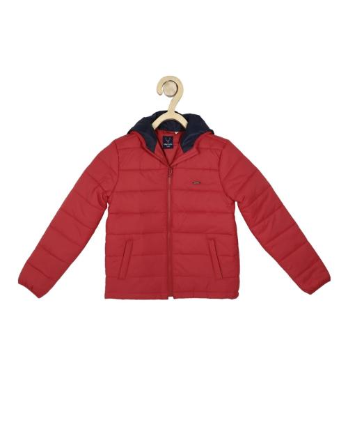 Zip-Front Hooded Puffer Jacket
