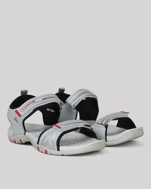 Multi-Strap Sandals with Velcro Fastening