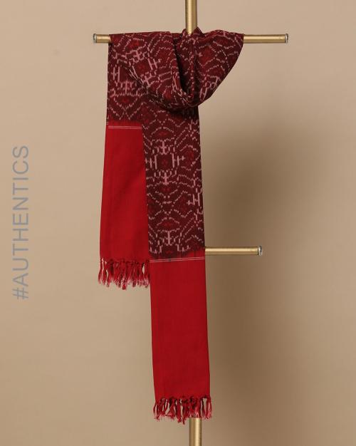 Handloom Pochampally Double Ikat Cotton Dupatta