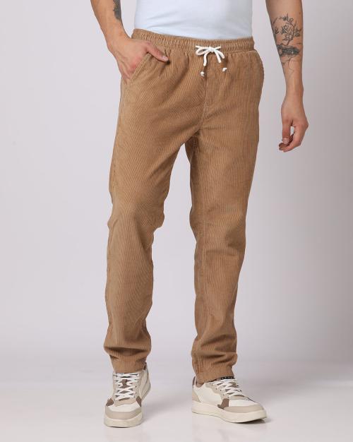 Men Loose Fit Corduroy Pants