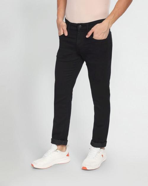 Skinny Fit Distressed Jeans