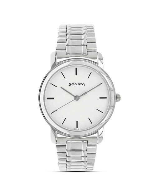 Men NR1013SM01 Analogue Watch with Metallic Strap