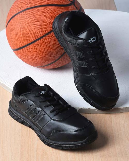 Low-Top Lace-Up School Shoes