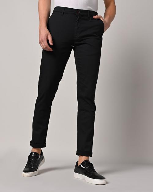Slim Fit Flat-Front Chinos