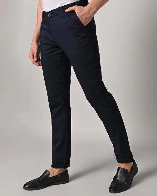 Slim Fit Flat-Front Chinos