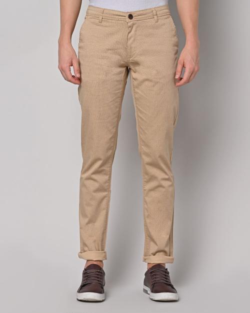 Slim Fit Flat-Front Chinos