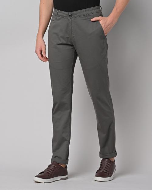 Slim Fit Flat-Front Chinos