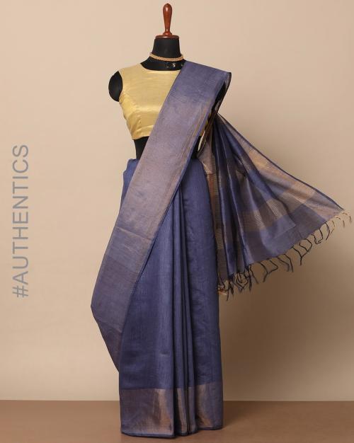 Handloom Pure Tussar Muga Silk Saree