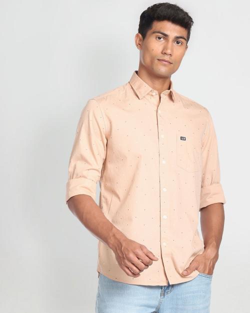 Men Printed Slim Fit Shirt