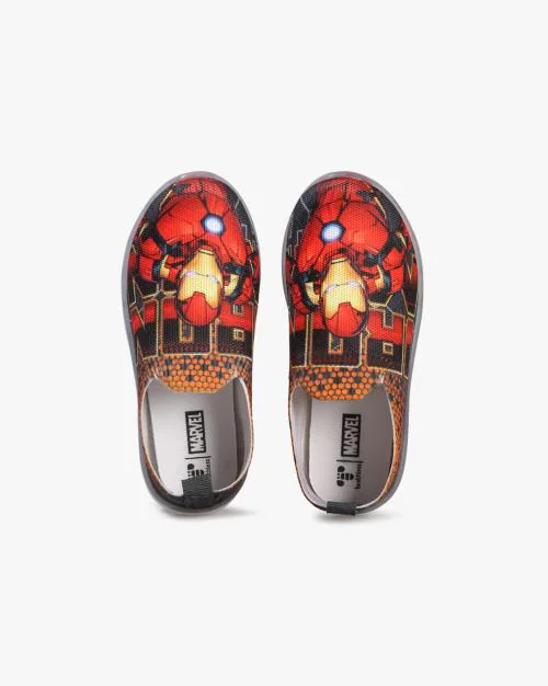 Boys Iron Man Print Slip-On Shoes