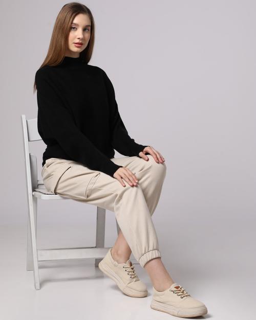 Women Dolman Sleeve Sweater