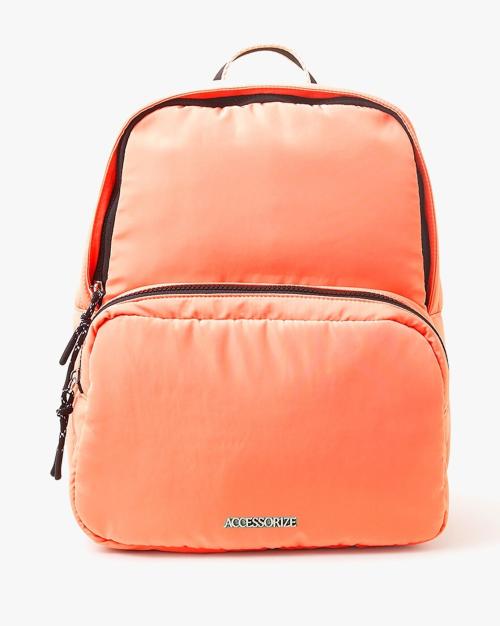 Backpack with Logo Metal Accent