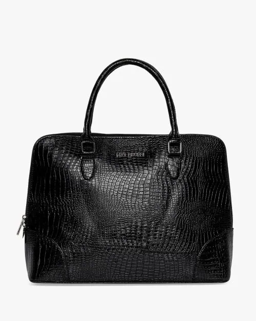 Women Croc-Embossed Shoulder Bag