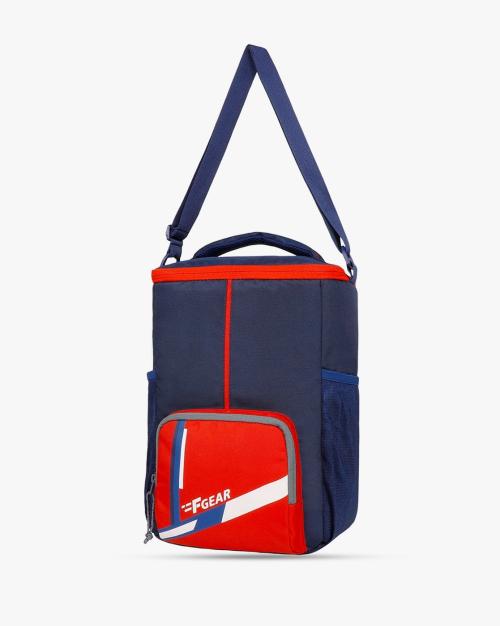 Men Colourblock Water-Resistant Lunch Bag