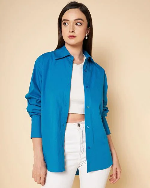 High-Low Cotton Shirt