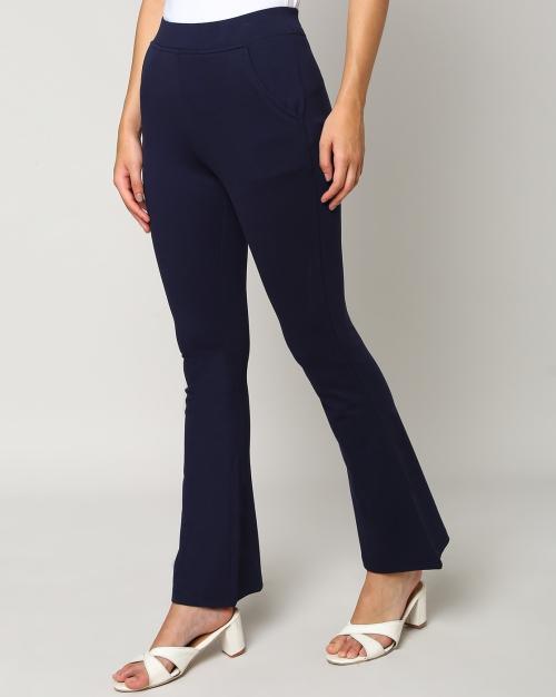 Mid-Rise Bell-Bottom Jeggings