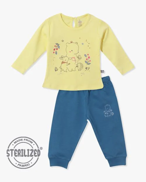 Graphic Print T-Shirt & Joggers Set