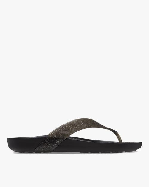 Women Splash Glitter Thong-Strap Flip-Flops