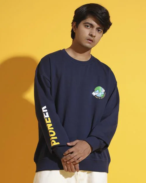 Boys Typographic Print Sweatshirt