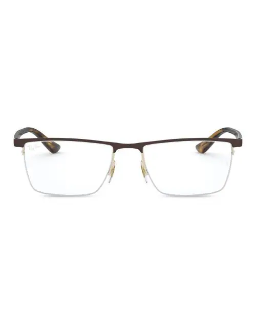 Unisex Half-Rim Rectangular Frames-0RX6443I