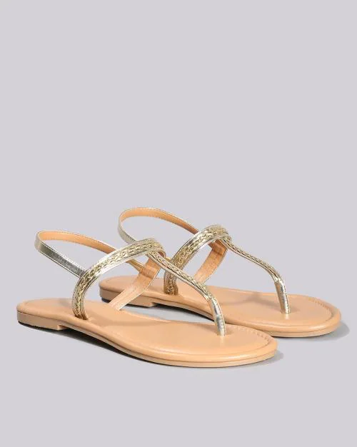 Women T-Strap Flat Sandals