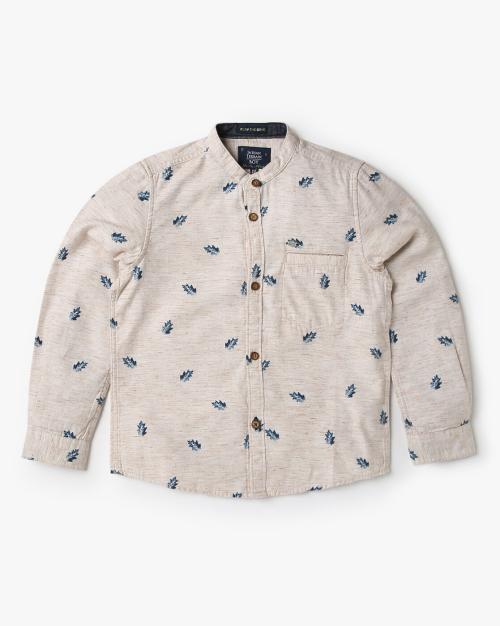 Boys Printed Regular Fit Shirt