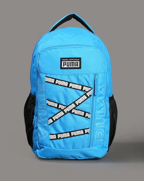 Logo Print Backpack-15