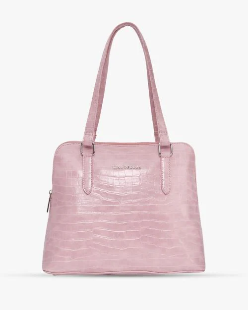 Women Croc-Embossed Shoulder Bag