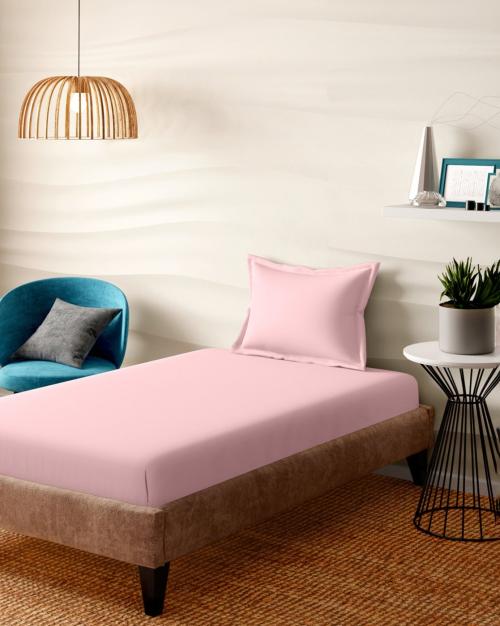 152 TC Single Bedsheet with Pillow Covers