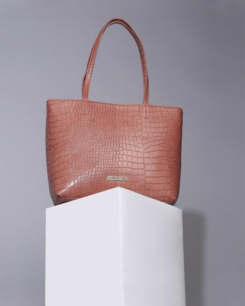 Women Croc-Embossed Tote bag
