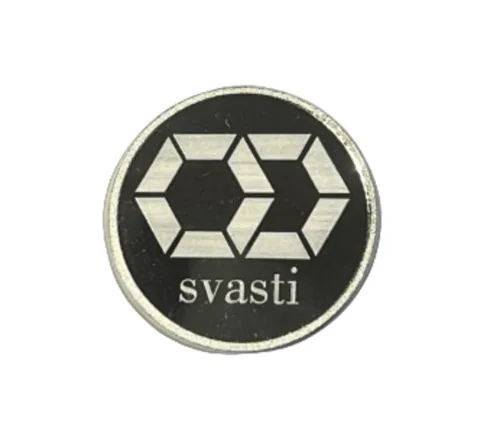 Svasti 50gms silver coin 999 purity