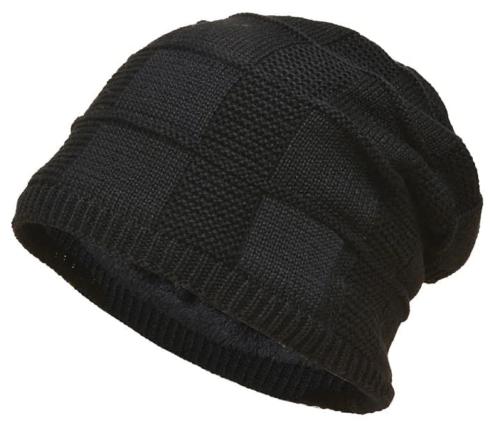Jocker Woolen Slouchy Beanie Cap for Men & Women ( BLACK)