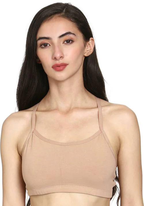 Buy Dhanvi Convertible Teen Bra Women Cami Bra Non Padded Bra (Beige