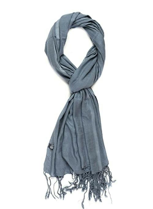 Digiom Rayon Grey Stole for Women and Men Unisex Casual Wear Latest Plain and Soft Stole for Girls and Boys (28x72 inches)