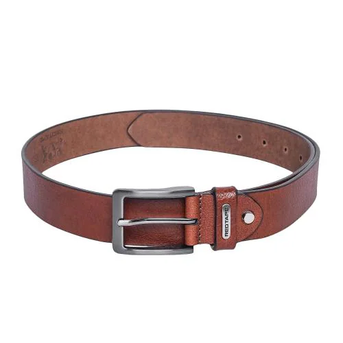 Red Tape Men Tan Leather Belt