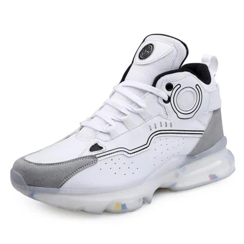 Bacca Bucci HECTOR Men's Street Style Hi-top Air Sole Solid Casual Sneakers