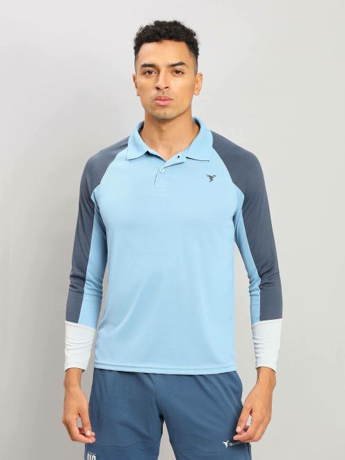 Technosport Men's Polo Neck Full Sleeves T-Shirt