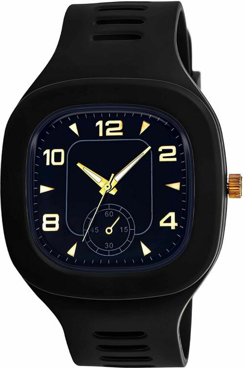 TRUE COLORS Analog Black Dial And Strap Watch For Men And Women