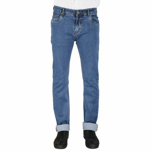 Buy FLAGS Mens Medium Blue Cotton Slim Fit Jeans Online at Best Prices